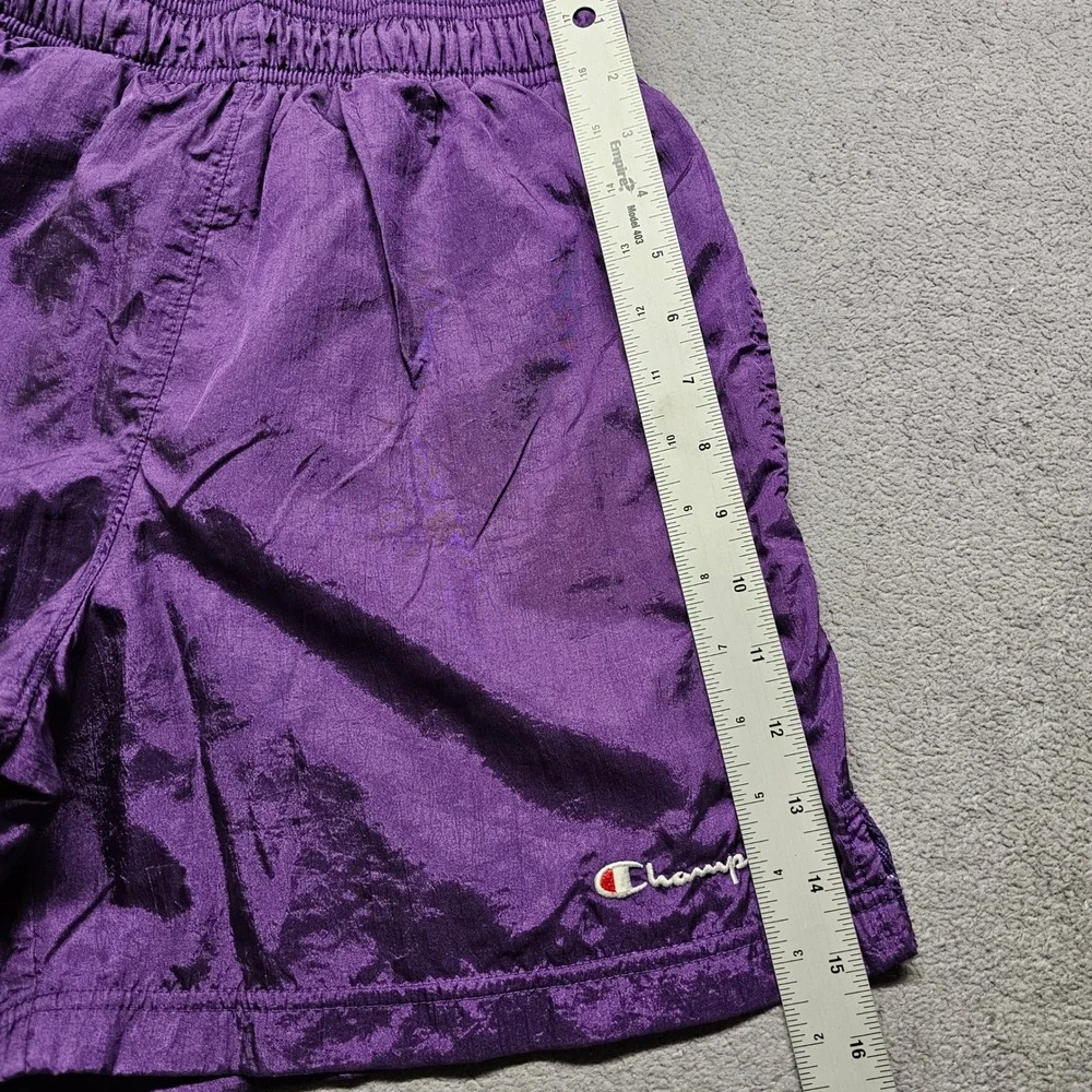 Champion Mens Purple Nylon Mesh Lined Athletic Shorts Small 84441 PRC Sportswear